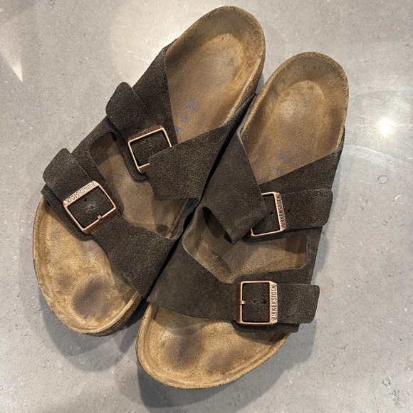 Birkenstock Men’s Arizona brown sandals. Size 45 or US Men’s 12 - Picture 2 of 12